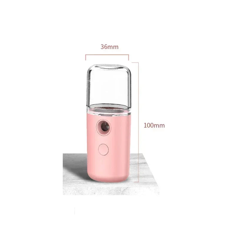 Mini Portable Facial Steamer – Rechargeable Nano Mist Hydrating Spray - Manifest BeautyCare 