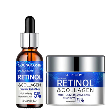 Retinol Cream & Serum Set – Hydrating & Anti-Aging Skin Repair Duo - Manifest BeautyCare 