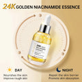 24K Gold Niacinamide Serum – Hyaluronic Acid & Collagen Anti-Aging Essence - Manifest BeautyCare 