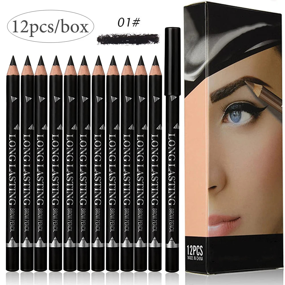 6/12Pcs Waterproof Eyebrow Pencil - Manifest BeautyCare 