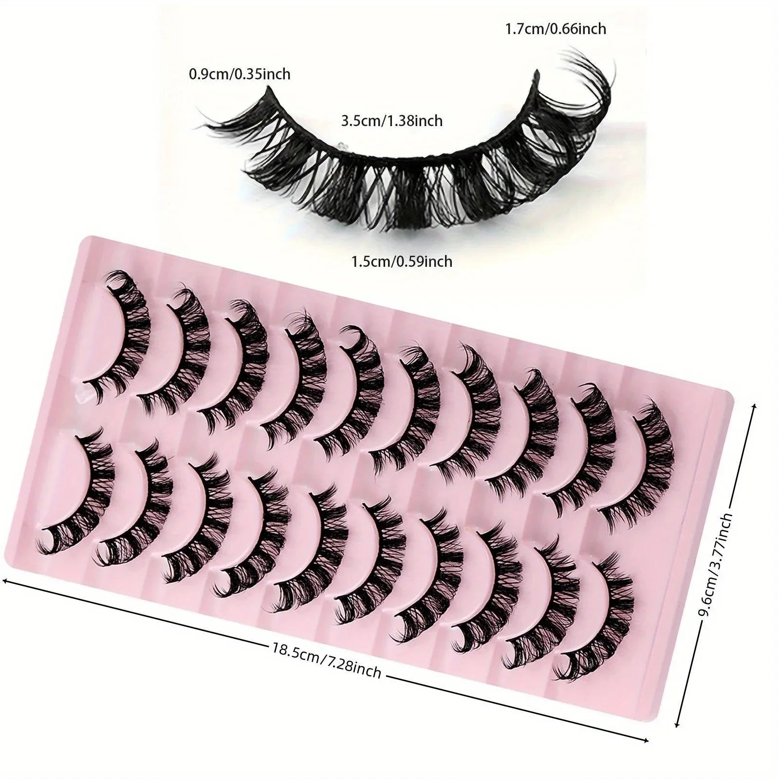 30 Pairs Russian D Curl Strip Lashes – Fluffy, Wispy & Natural Look - Manifest BeautyCare 